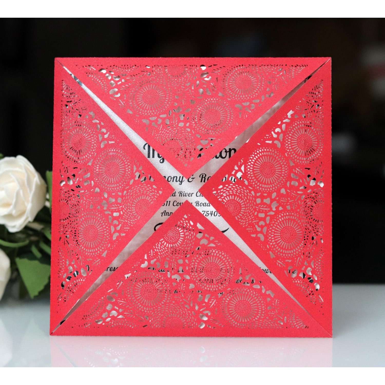 Latest Invitation Card Wedding Card Design Laser Cut Holiday Greeting Card
